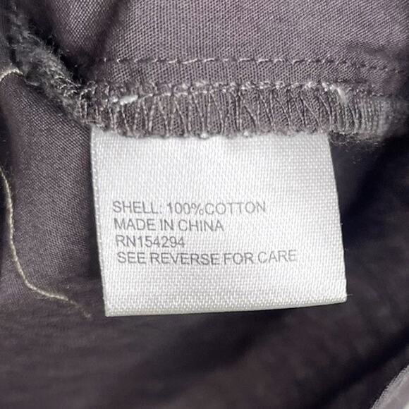 Evereve XSmall Gray Cotton Poplin Top Half Button Front Bishop Collar Sleeveless - Picture 6 of 7